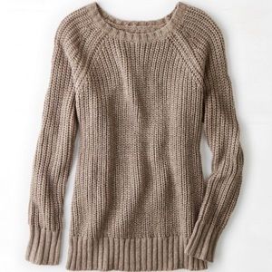 Tan American Eagle Jegging Sweater
